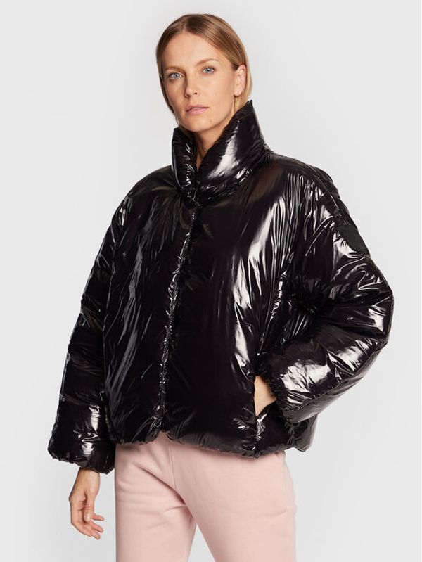 Pinko Pinko Пухено яке Ianna 1G17XH A00N Черен Relaxed Fit
