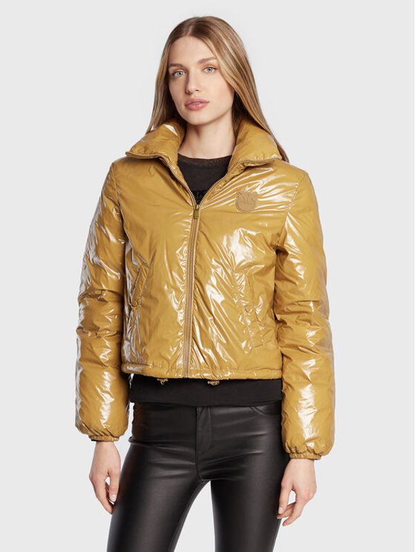 Pinko Pinko Пухено яке Irene 1G1809 A00N Бежов Regular Fit