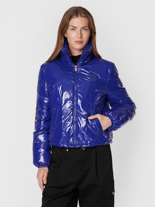 Pinko Pinko Пухено яке Irene 1G1809 A00N Тъмносин Regular Fit