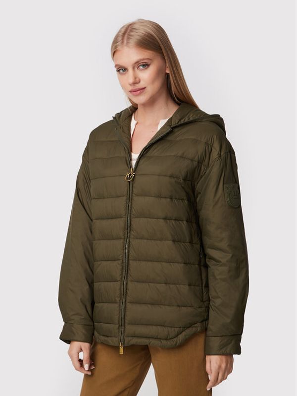 Pinko Pinko Пухено яке Orsola 1G184R Y87D Зелен Relaxed Fit