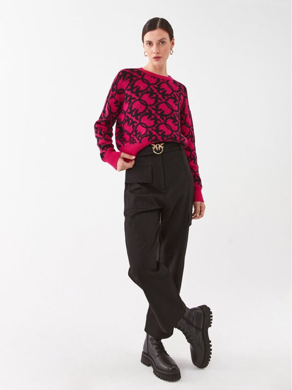 Pinko Pinko Пуловер Lepre 101574 A11F Розов Relaxed Fit