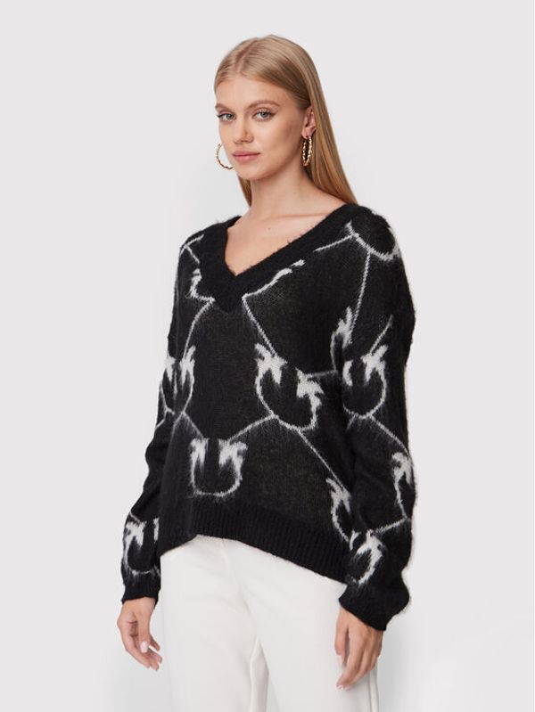 Pinko Pinko Пуловер Marisol 1G17UD A007 Черен Oversize