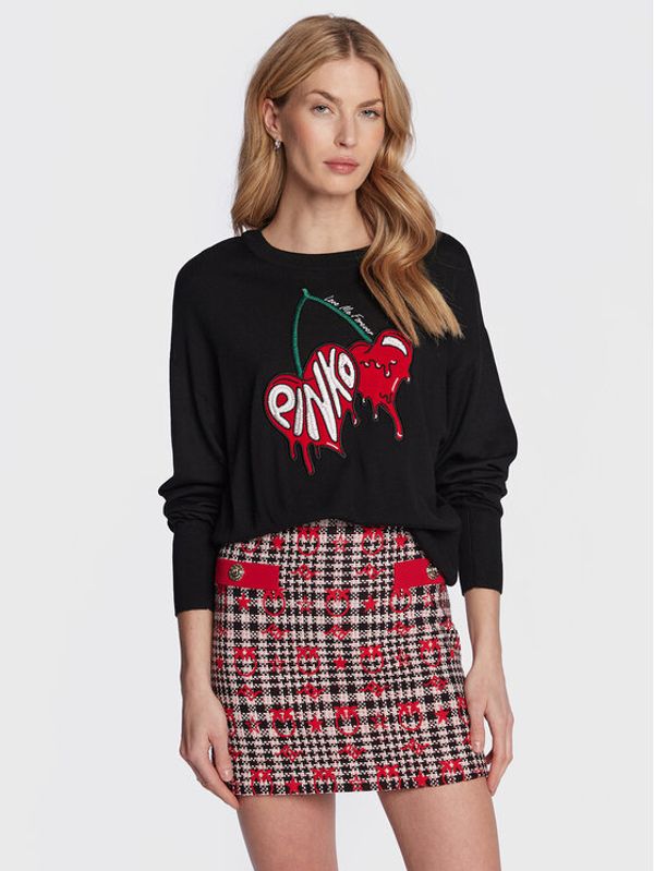 Pinko Pinko Пуловер Mercurio 100415 A0KV Черен Regular Fit