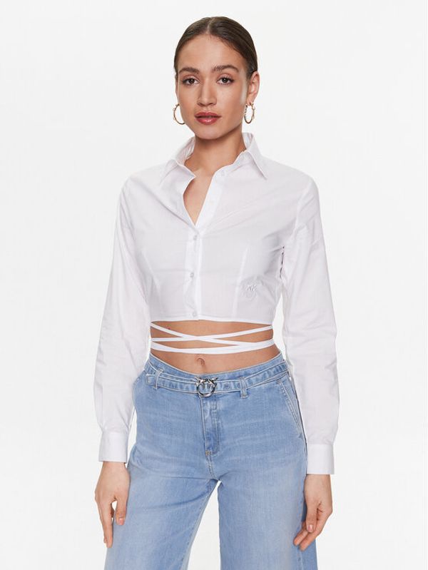 Pinko Pinko Риза Caloroso 100697 Y6VW Бял Regular Fit