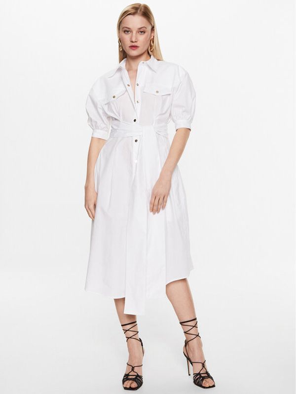 Pinko Pinko Рокля тип риза 100886 Y6VW Бял Regular Fit