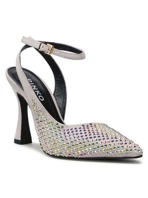 Pinko Pinko Сандали Lisette Slingback PE BLKS1 100566 A0N6 Сив