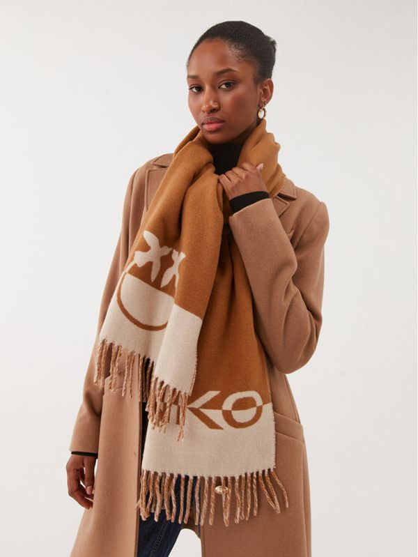 Pinko Pinko Шал Analogico AI 23-24 PPRE 101789 A15I Кафяв