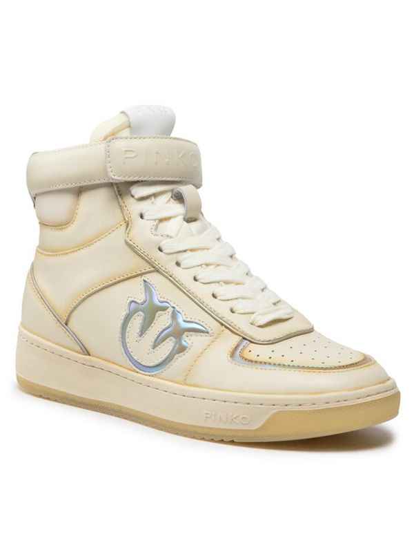 Pinko Pinko Сникърси Charentes Basket Hi Sneaker AI 22-23 BLKS1 1H214N A08R Бежов