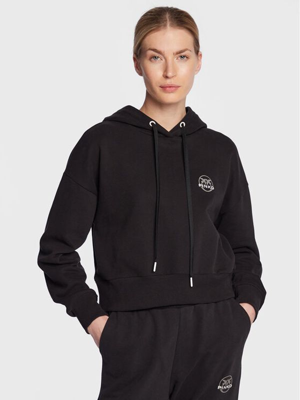 Pinko Pinko Суитшърт 100367 A0KN Черен Cropped Fit