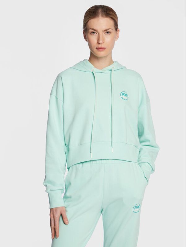 Pinko Pinko Суитшърт 100367 A0KN Зелен Cropped Fit