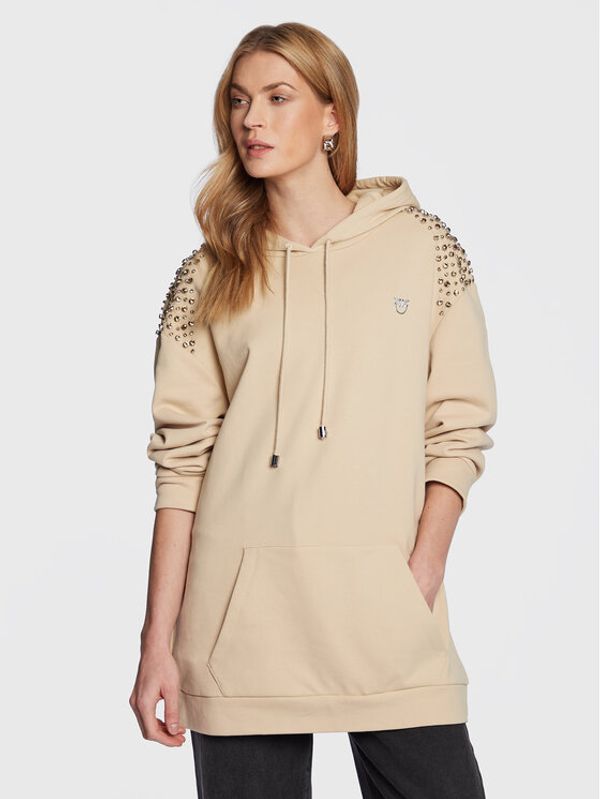 Pinko Pinko Суитшърт 100375 A0L7 Бежов Relaxed Fit