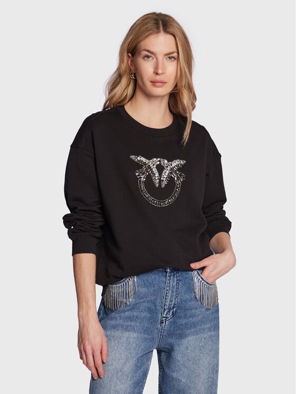Pinko Pinko Суитшърт 100534 A0M9 Черен Relaxed Fit