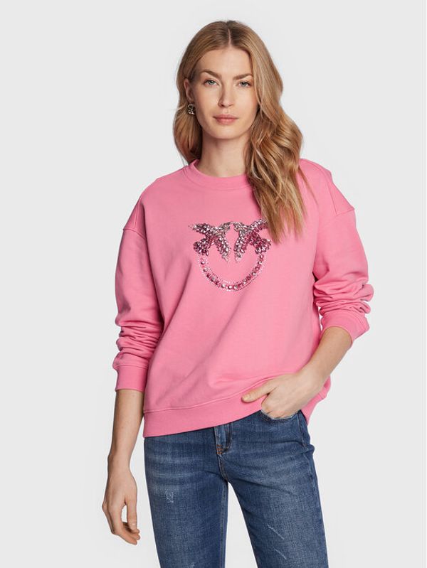 Pinko Pinko Суитшърт 100534 A0M9 Розов Relaxed Fit