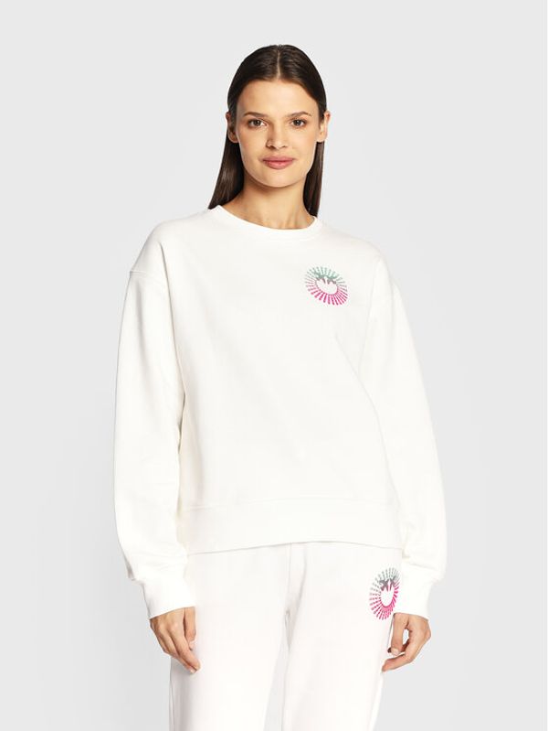 Pinko Pinko Суитшърт Abetone 4 1G186D Y54B Бял Relaxed Fit