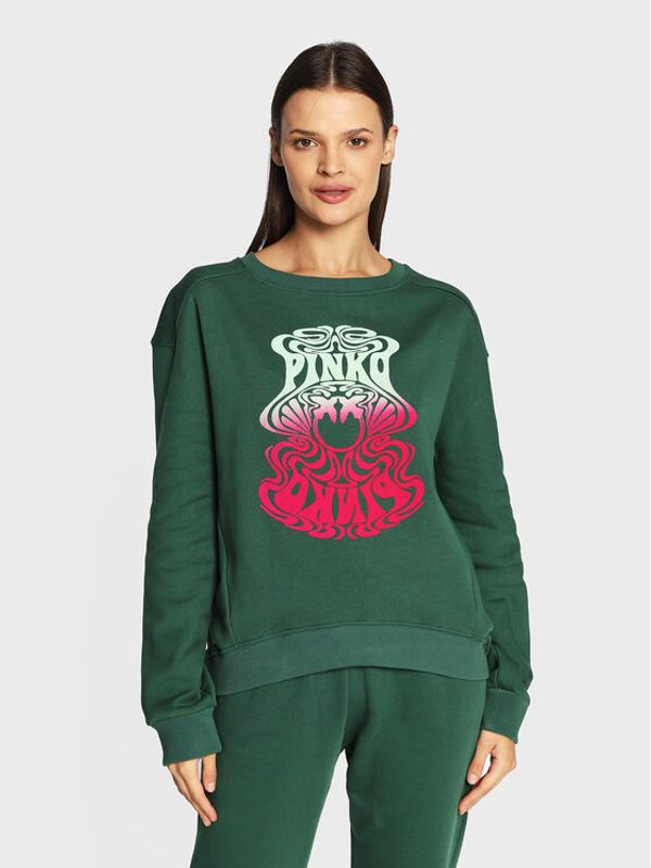 Pinko Pinko Суитшърт Magnetis 1G1877 Y54B Зелен Relaxed Fit