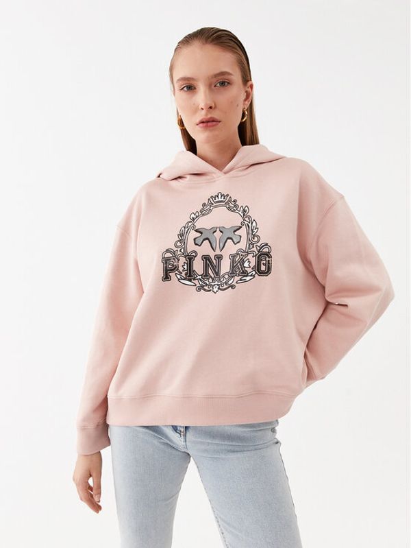 Pinko Pinko Суитшърт Sisma 101767 A13M Розов Regular Fit
