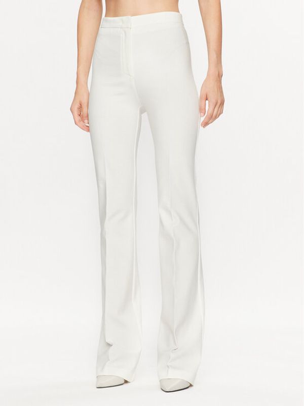Pinko Pinko Текстилни панталони 100054 A15M Бял Wide Leg