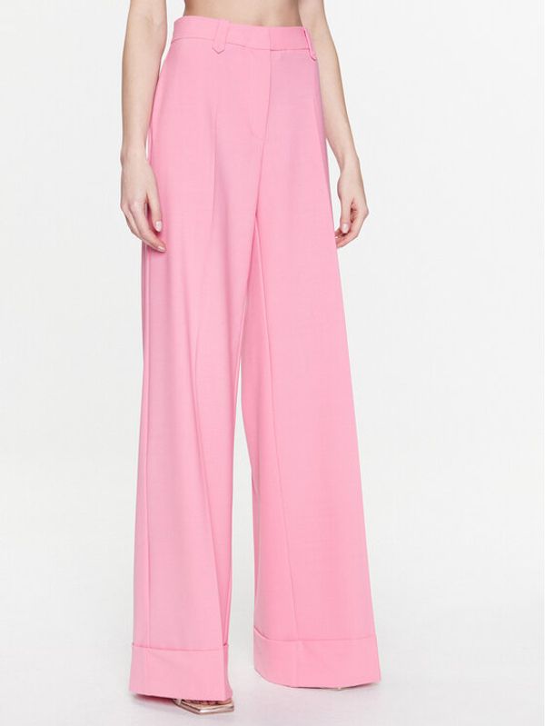 Pinko Pinko Текстилни панталони 100209 A0IH Розов Relaxed Fit