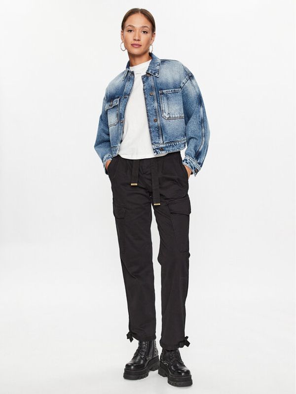 Pinko Pinko Текстилни панталони 101786 A15L Черен Regular Fit