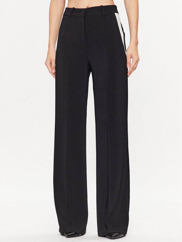 Pinko Pinko Текстилни панталони 101801 A15R Черен Straight Fit