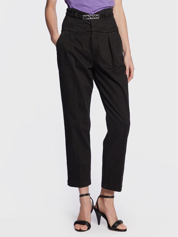 Pinko Pinko Текстилни панталони Ariel 100225 A0G7 Черен Slim Fit