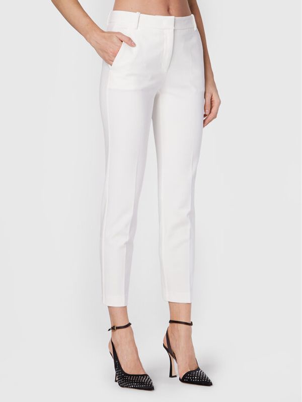 Pinko Pinko Текстилни панталони Bello 1G17VM 1739 Бежов Regular Fit