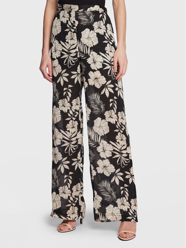 Pinko Pinko Текстилни панталони Taccagno 100910 A0OF Черен Relaxed Fit