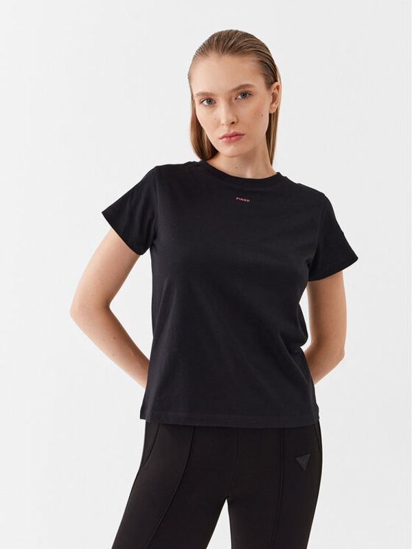 Pinko Pinko Тишърт 100373 A0KP Черен Regular Fit