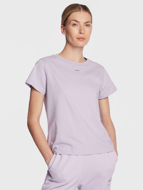 Pinko Pinko Тишърт 100373 A0KP Виолетов Relaxed Fit