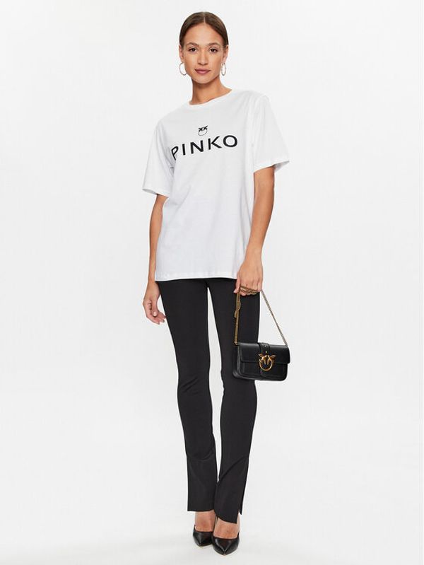 Pinko Pinko Тишърт 101704 A12Y Бял Relaxed Fit
