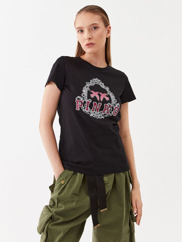Pinko Pinko Тишърт Bussolotto 100355 A13O Черен Regular Fit