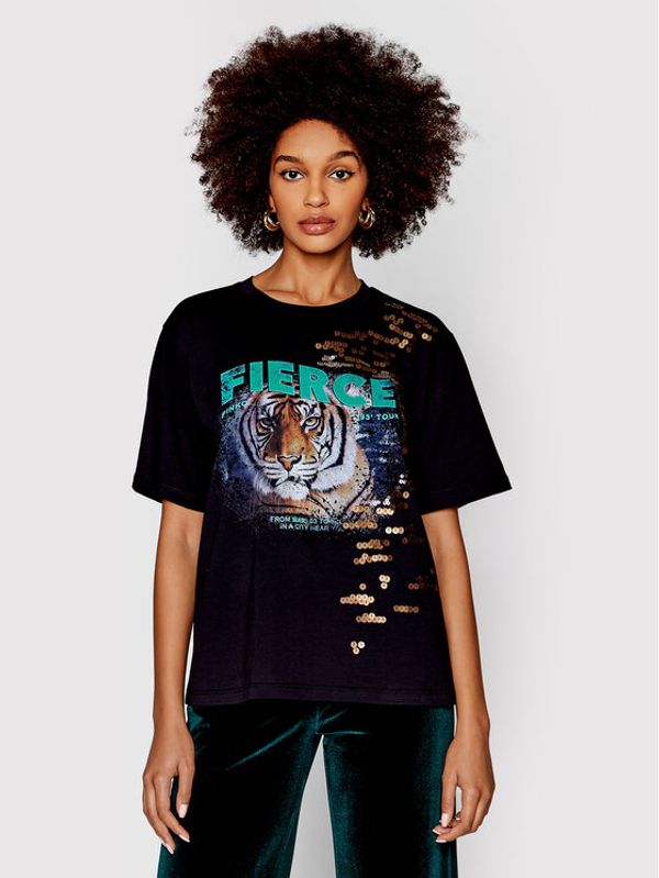 Pinko Pinko Тишърт Novate 1N13ET Y5QB Черен Regular Fit