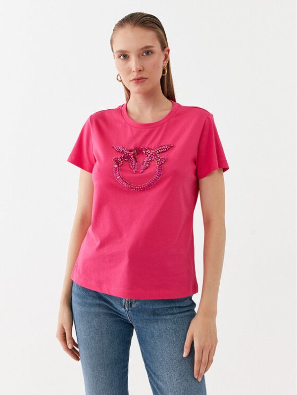 Pinko Pinko Тишърт Quentin 100535 A15D Розов Regular Fit