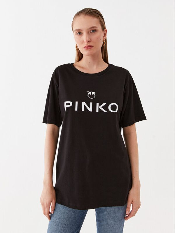 Pinko Pinko Тишърт Scanner 101704 A12Y Черен Relaxed Fit