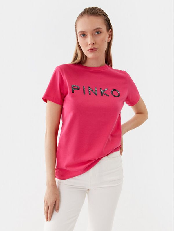 Pinko Pinko Тишърт Start 101752 A150 Розов Regular Fit