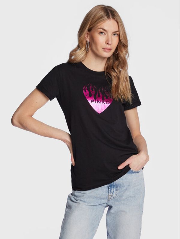Pinko Pinko Тишърт Tolmezzo 100783 A0PR Черен Regular Fit