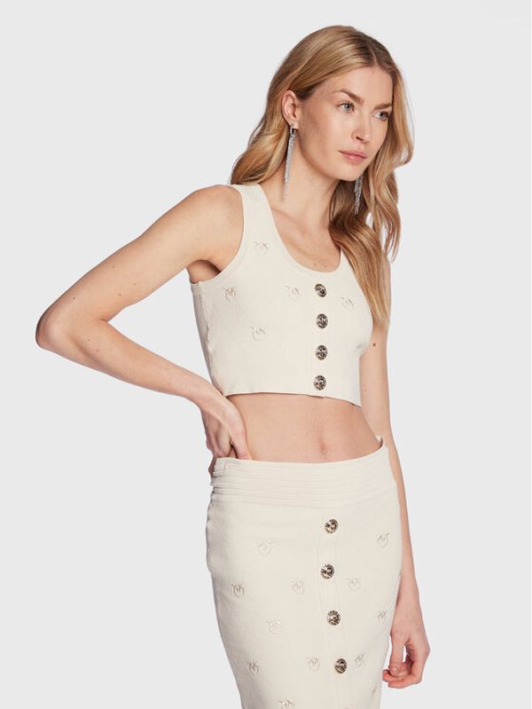 Pinko Pinko топ 100148 A0HW Бежов Regular Fit