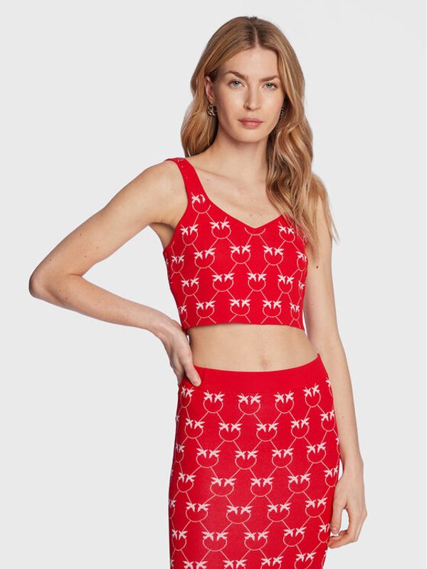Pinko Pinko топ 100210 A0IS Червен Slim Fit