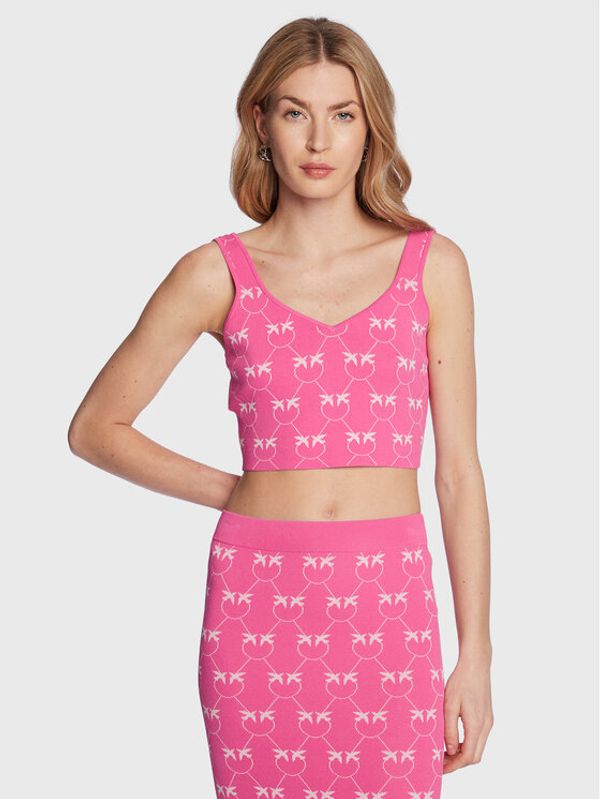 Pinko Pinko топ 100210 A0IS Розов Slim Fit