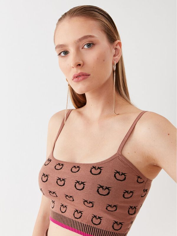 Pinko Pinko топ 101564 A112 Бежов Slim Fit