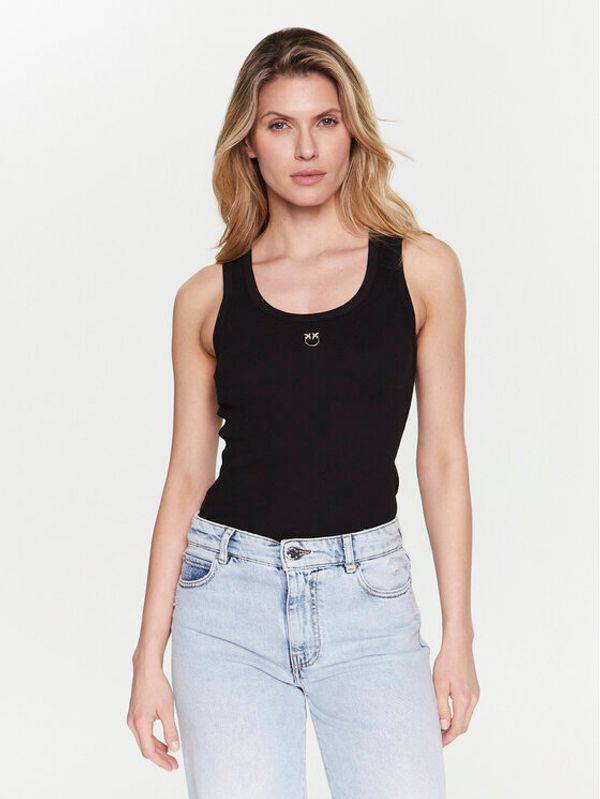 Pinko Pinko топ Calcolatore 100807 A0PU Черен Slim Fit