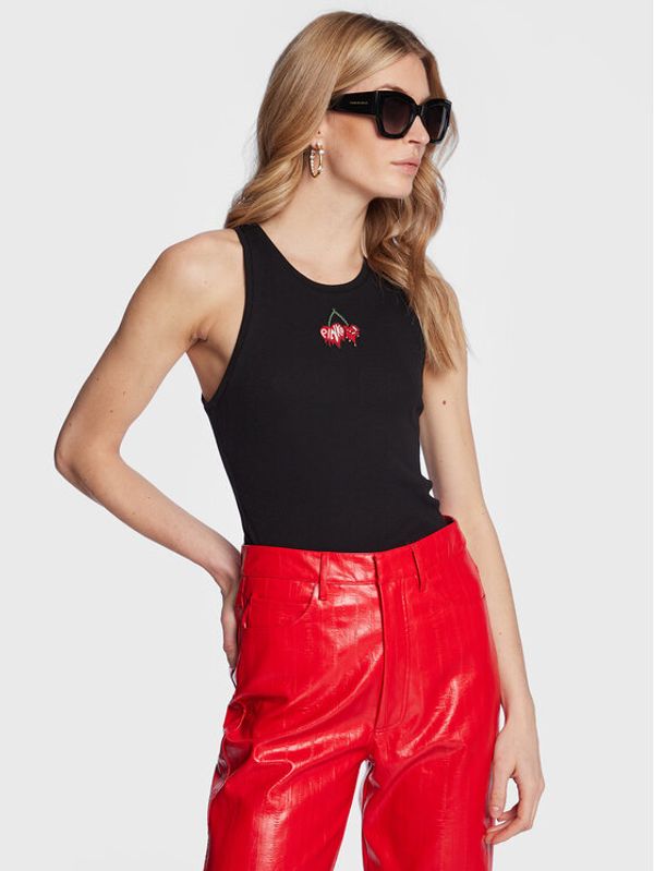 Pinko Pinko топ Distinto 100822 A0PT Черен Slim Fit