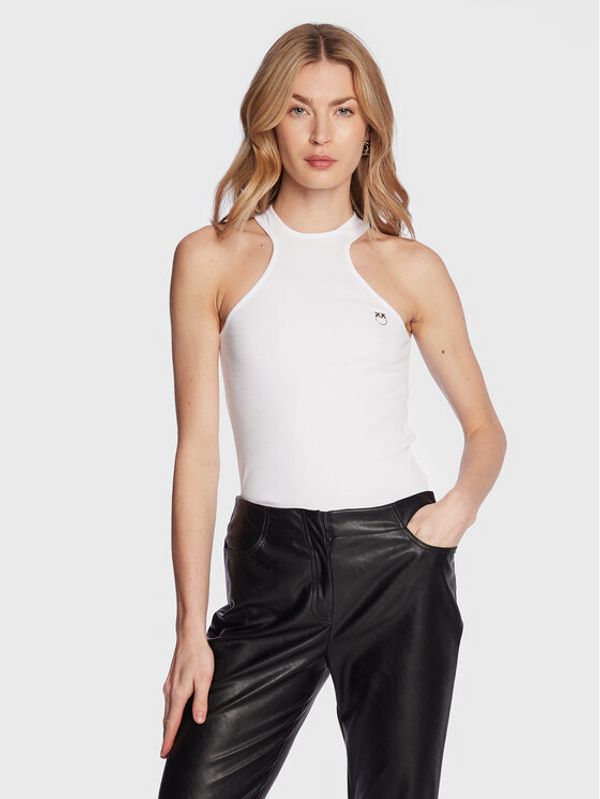 Pinko Pinko топ Lositano 100806 A0PU Бял Regular Fit
