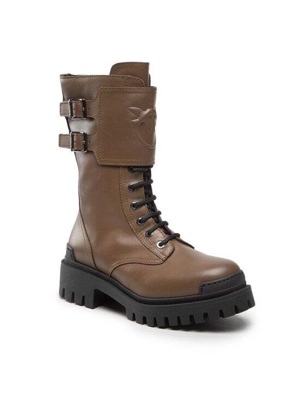 Pinko Pinko Туристически oбувки Cumino Boot 1H2135 A072 Кафяв