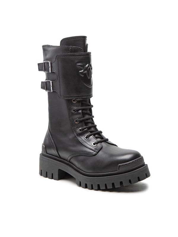 Pinko Pinko Туристически oбувки Cumino Stivale AI 22-23 BLKS1 1H2135 A072 Черен