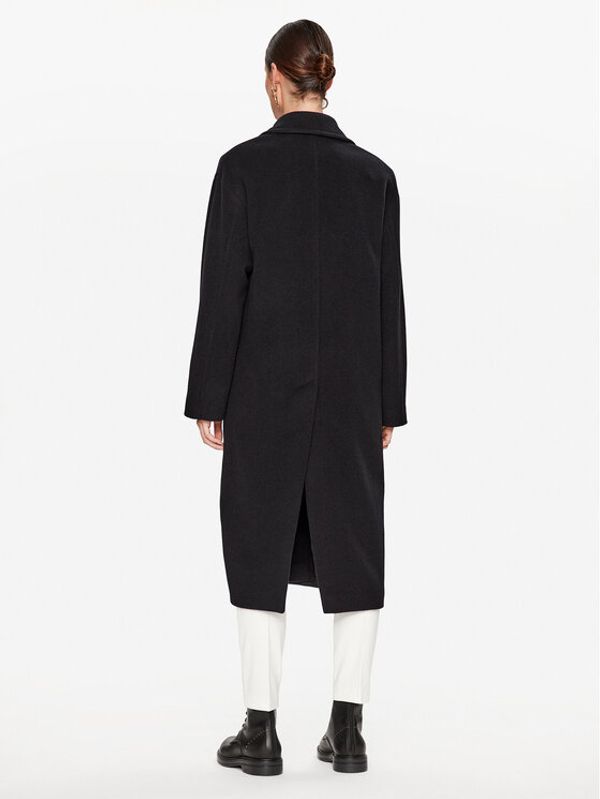 Pinko Pinko Вълнено палто 101976 A182 Черен Regular Fit