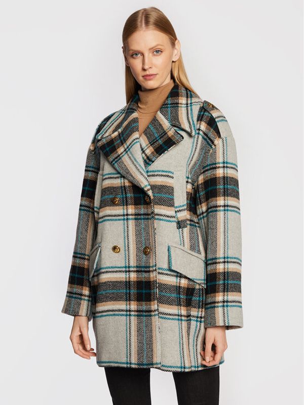 Pinko Pinko Вълнено палто Cassandra 1G18CK 7638 Цветен Regular Fit