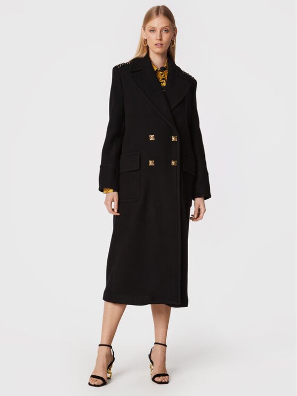 Pinko Pinko Вълнено палто Clarinda 1G17Z7 Y7DY Черен Regular Fit