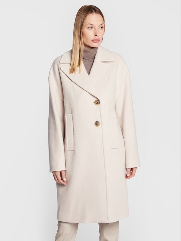Pinko Pinko Вълнено палто Inning 5 1G1821 Z350 Бежов Relaxed Fit
