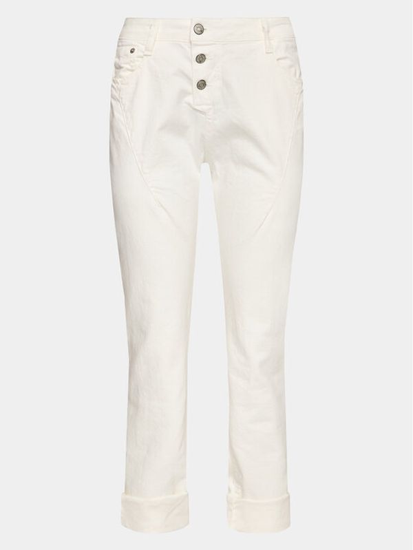 Please Please Дънки P0VVHO2I5N Бял Slim Fit